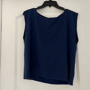 Alice + Olivia dark blue blouse